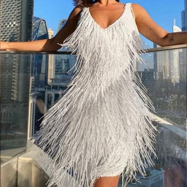 W&W Mode | Sexy Quasten Partykleid