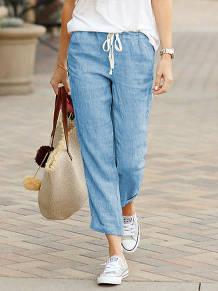 W&W Mode | Bequeme Leinenhose