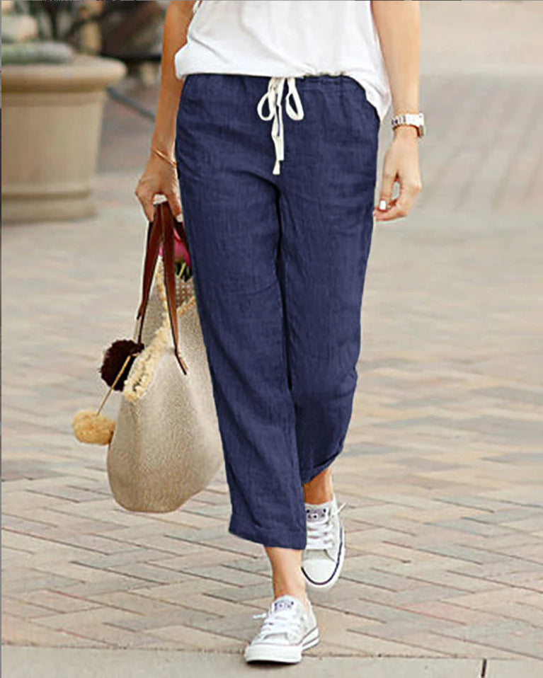 W&W Mode | Damen Bequeme Leinenhosen