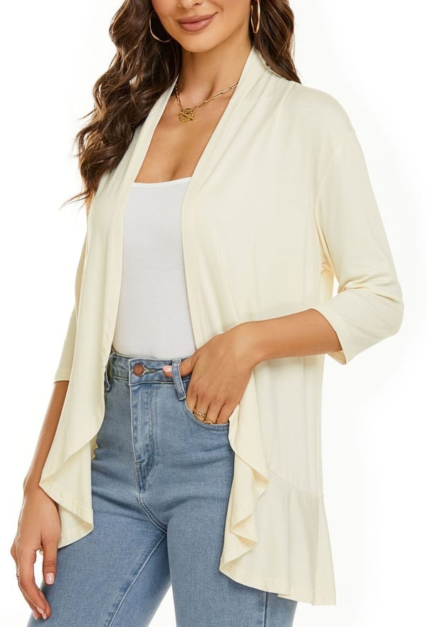 W&W Mode | Elegantes Offenes Front Damenjacke
