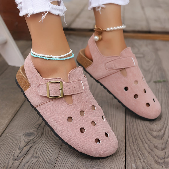 W&W Mode | Retro Kork Clogs Mit Slingback