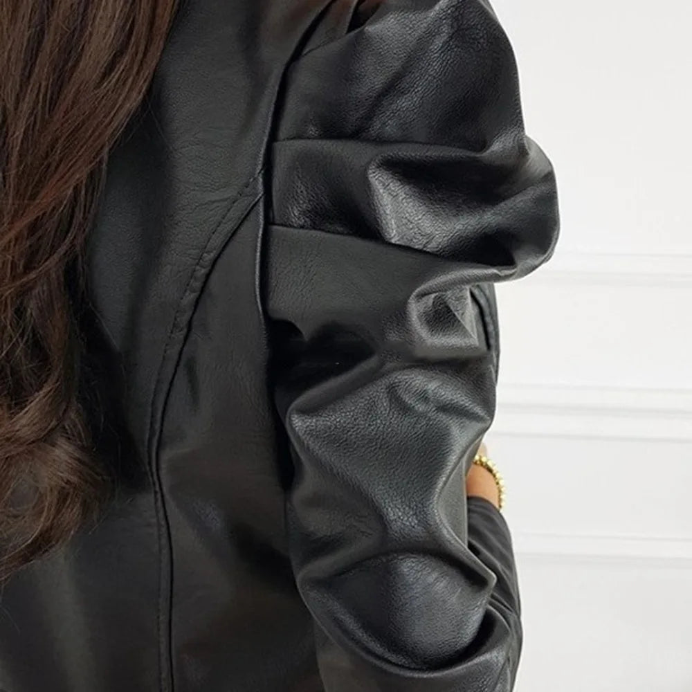 W&W Mode | Klassisches Lederjacke Mit Elegantem O-ausschnitt Zeitlos & Markant