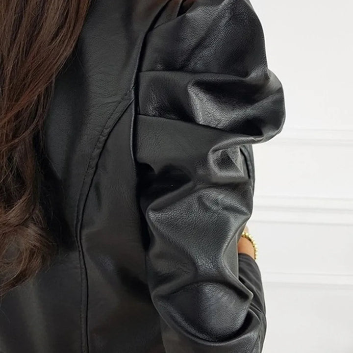 W&W Mode | Klassisches Lederjacke Mit Elegantem O-ausschnitt Zeitlos & Markant