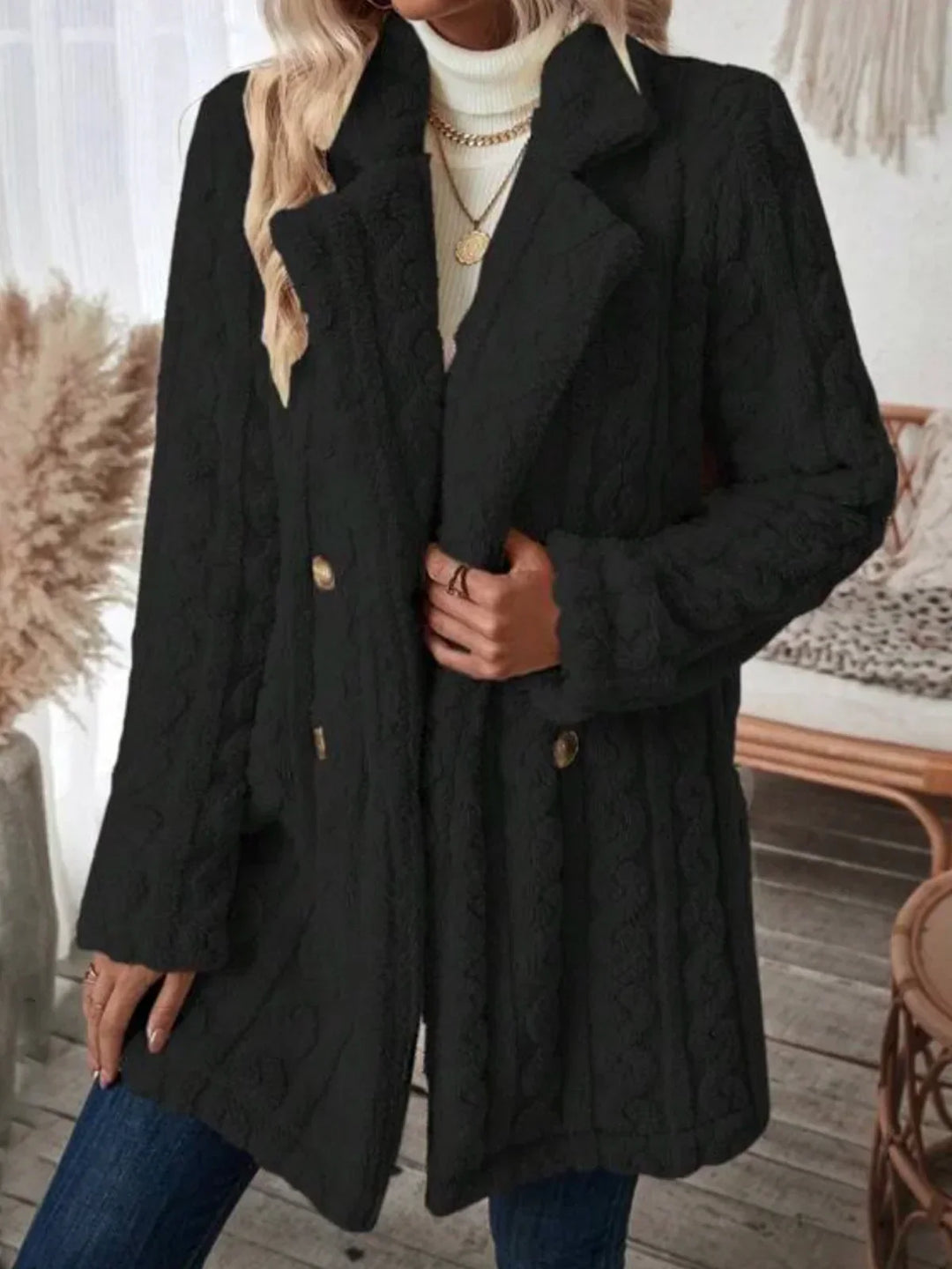 Schick und entspannt Winter Strickjacke