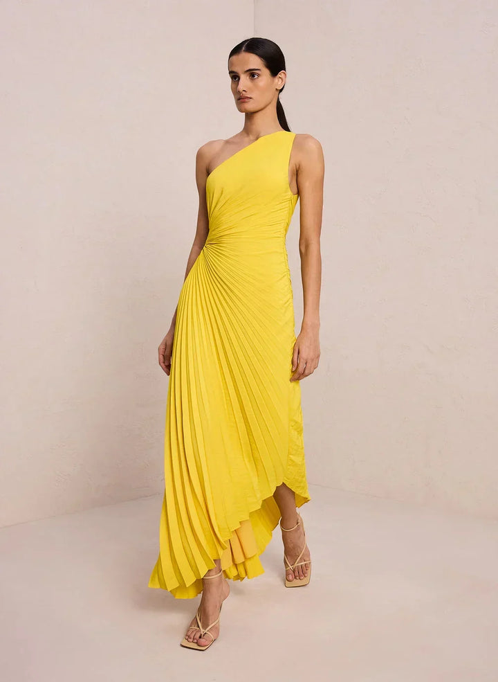 W&W Mode | One Shoulder Maxikleid