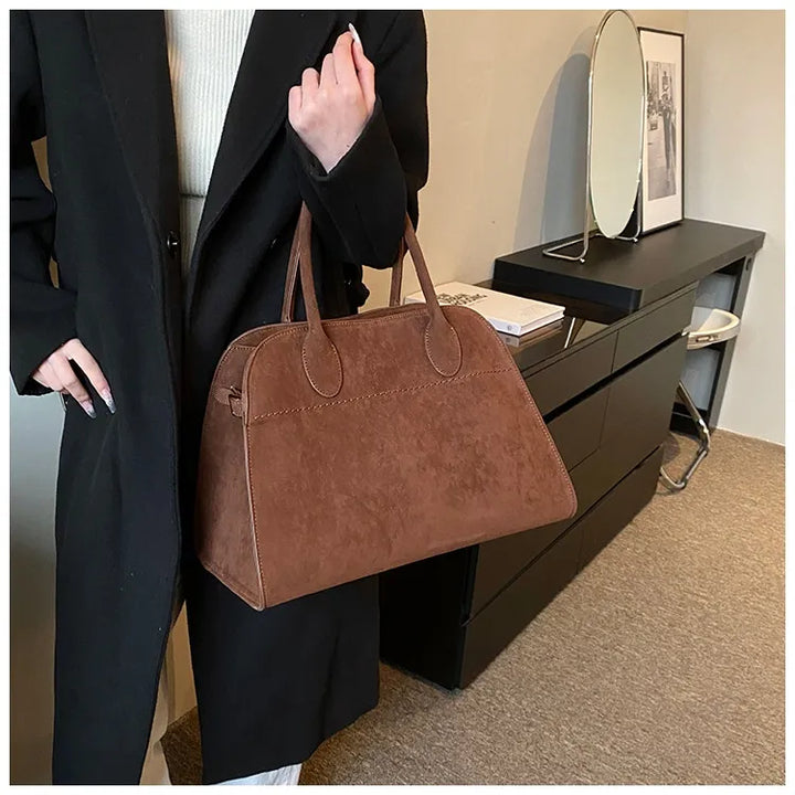 W&W Mode | Velourleder Tote Tasche