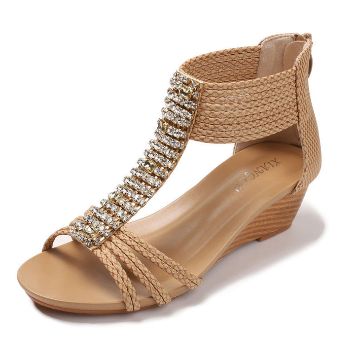 W&W Mode | Dames Boho-Keilsandalen