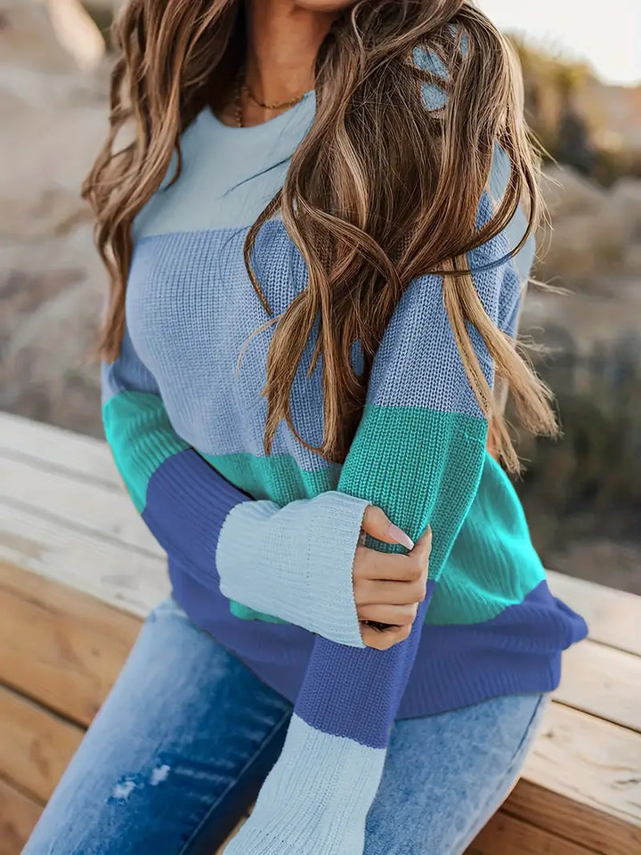 W&W Mode | Gestreifte Gestrickte Damen Tops Stilvoll und Bequem