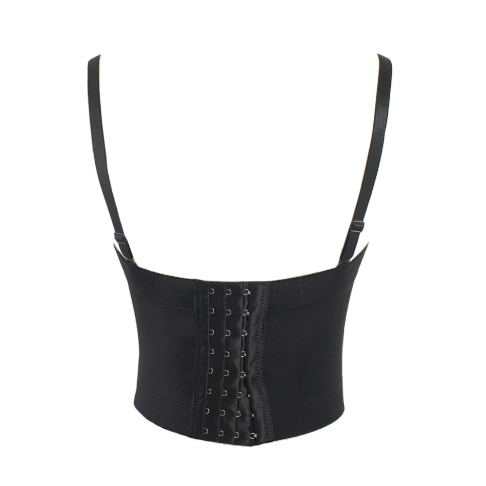 W&W Mode | Schwarzes Sternen-Crop-Top