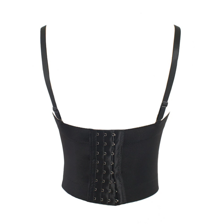 W&W Mode | Schwarzes Sternen-Crop-Top