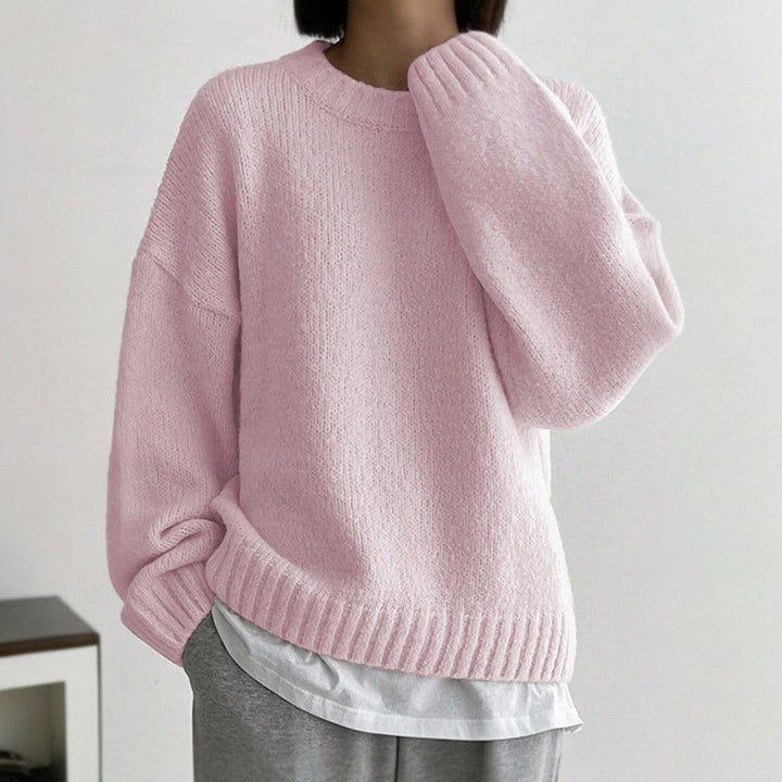 W&W Mode | Chic Pink Einfarbige Bluse