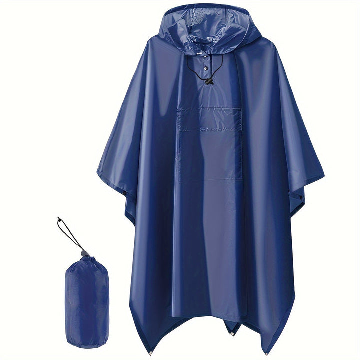 W&W Mode | Wasserdichter Faltbarer Regenponcho Mit Kapuze