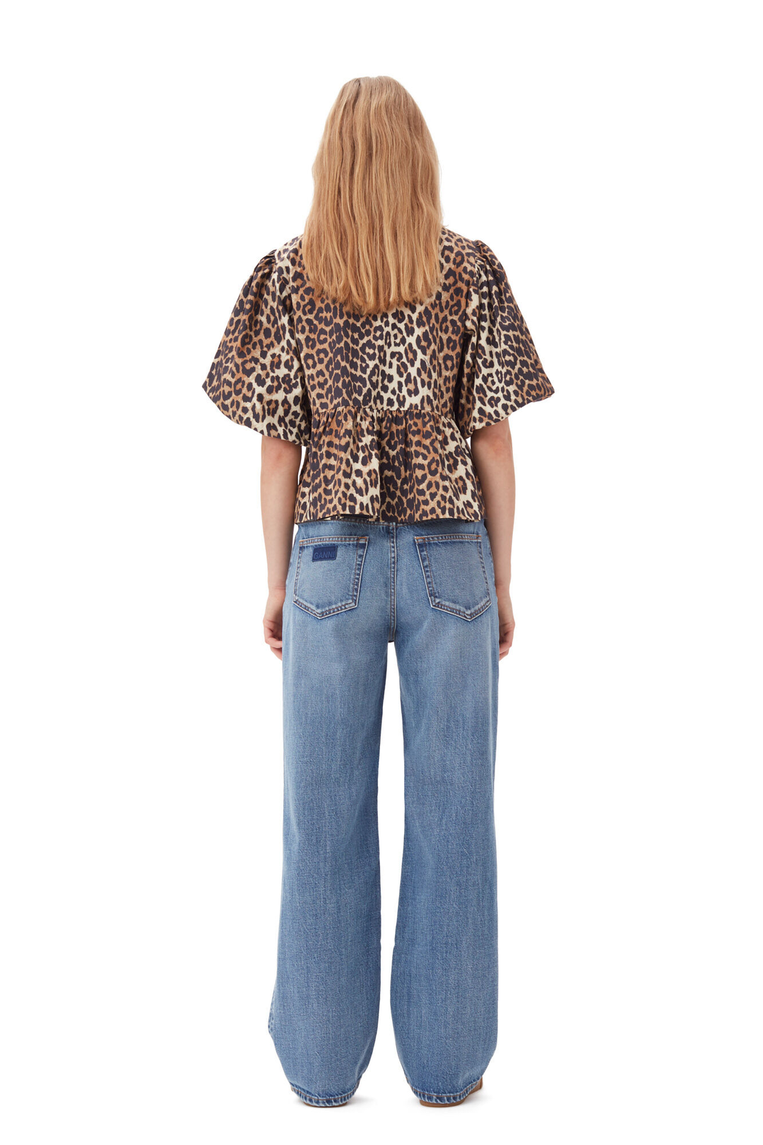 W&W Mode | Bluse mit Puffärmeln und Schleifendetail für Damen