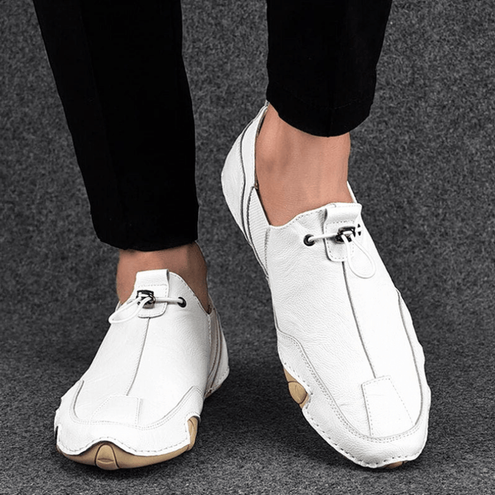 W&W Mode | Herren Schuhe Echtes Leder Herren Slipper Komfortabel & Trendy