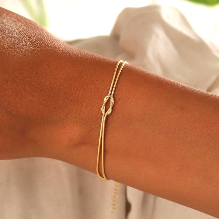 W&W Mode | Minimalistisches Armband Liebesknoten