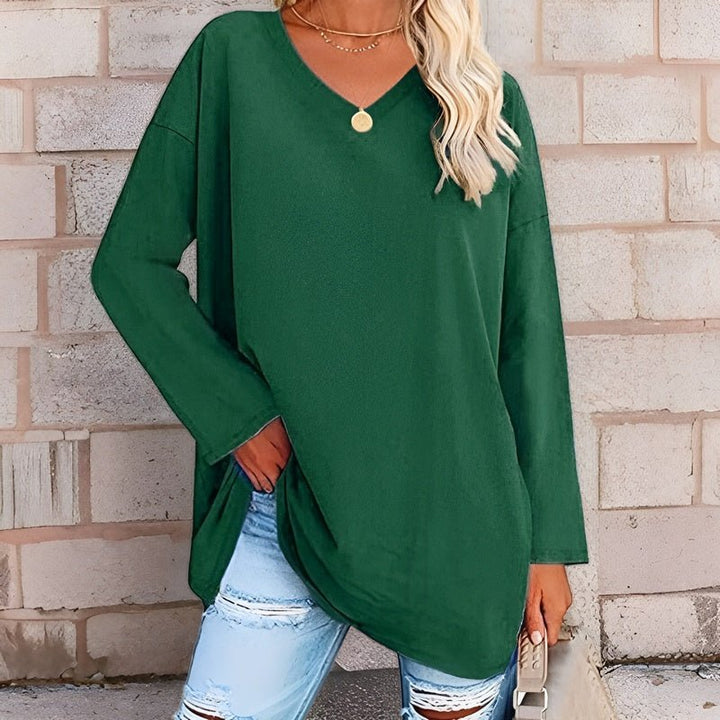 W&W Mode | Langarm-Pullover mit V-Ausschnitt