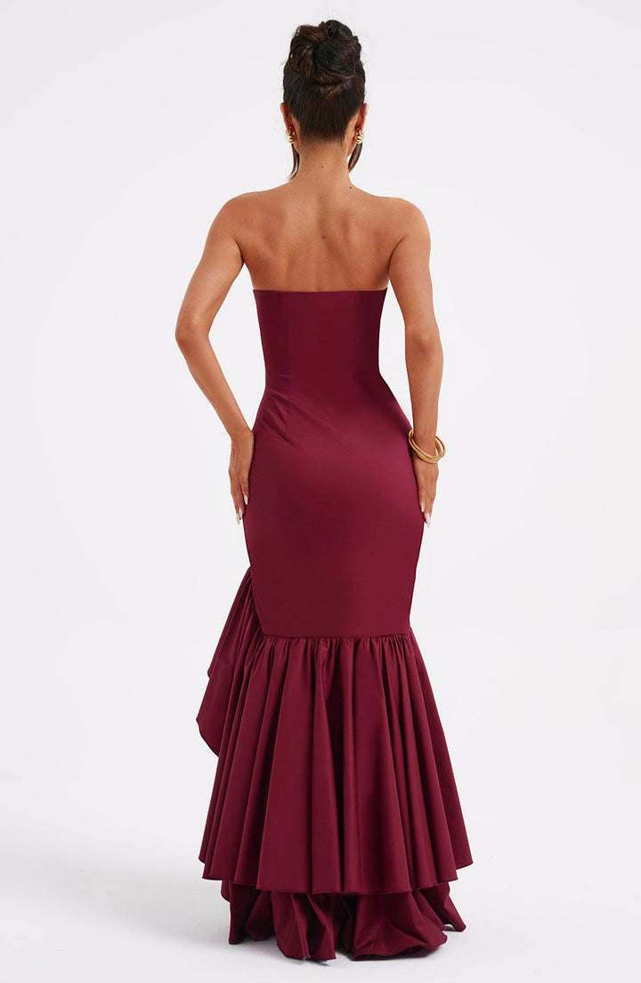 W&W Mode | Ärmelloses Maxikleid Mit Schlitz Und Rüschen Für Frauen