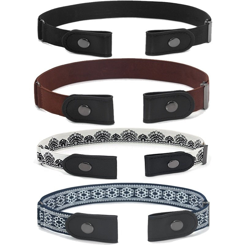 Asvel - Bequeme elastische Damengürtel ohne Schnalle - FashionWOLF