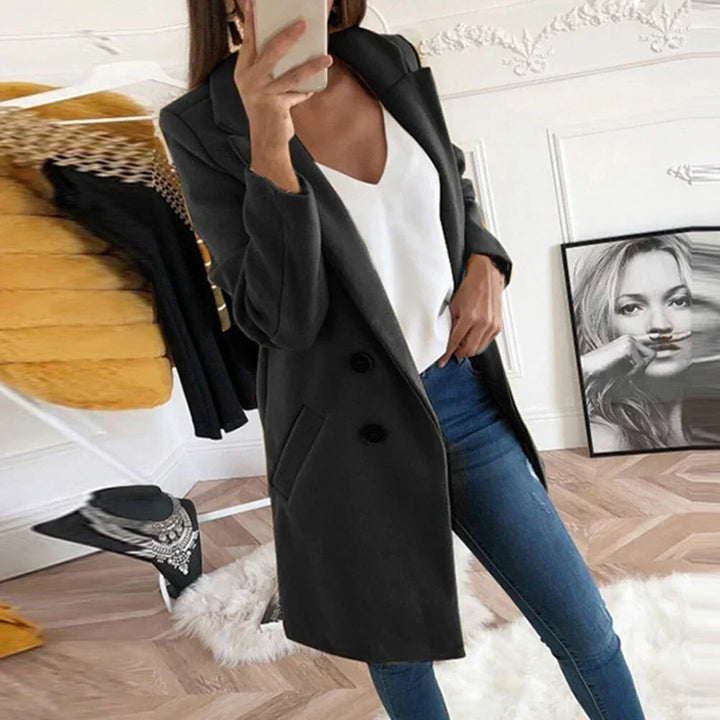 W&W Mode | Eleganter Langer Blazermantel