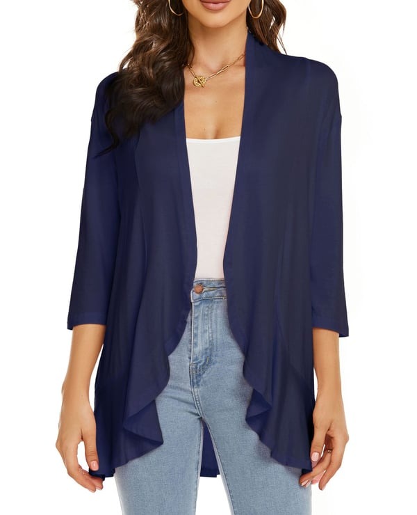 W&W Mode | Elegantes Offenes Front Damenjacke