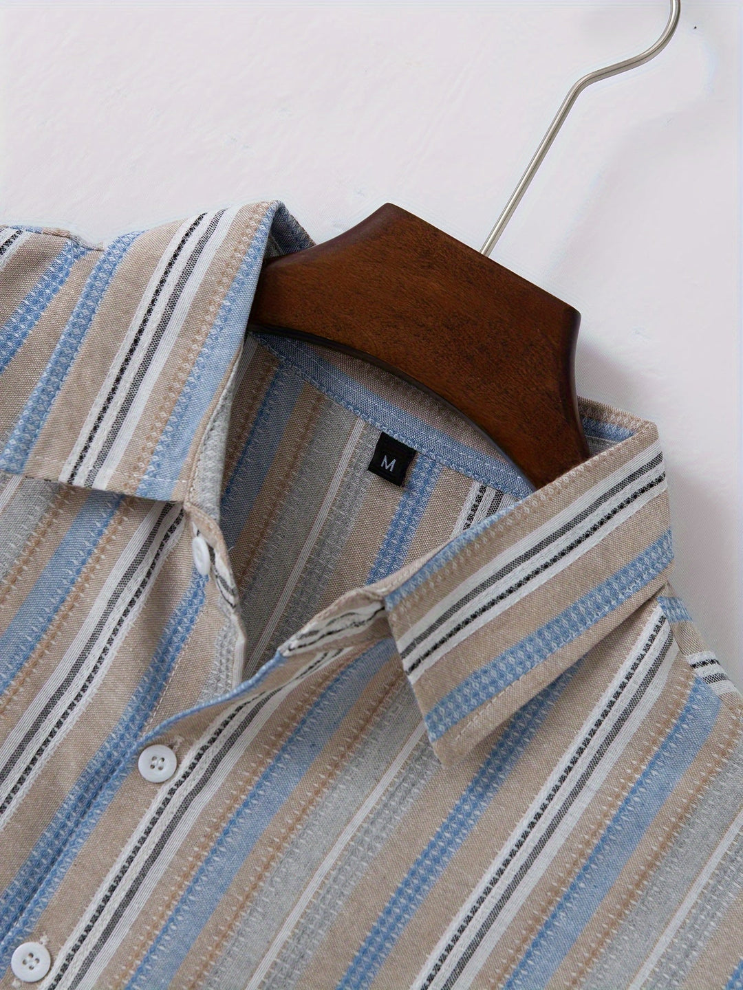 W&W Mode | Gestreiftes Baumwoll Leinen Herrenhemd für entspannte Looks