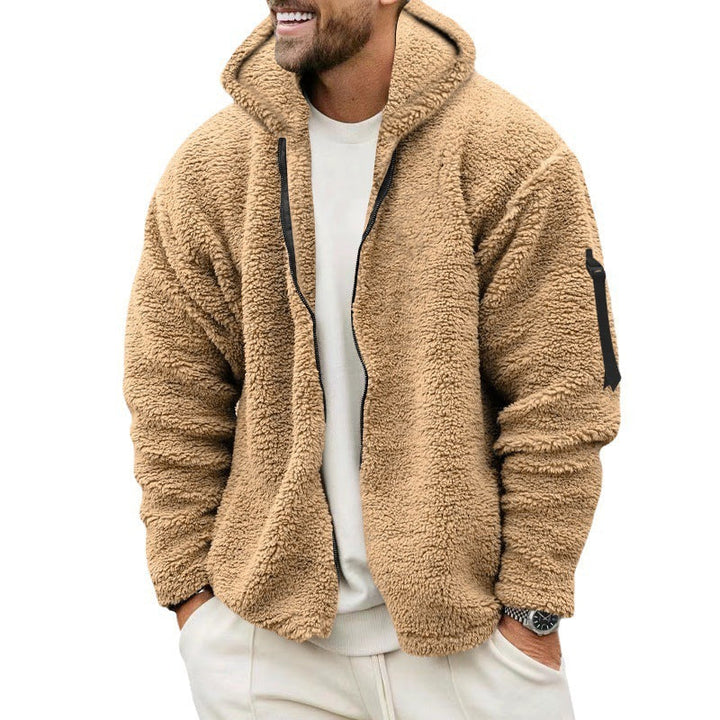W&W Mode - Doppelseitige Fleece Herren Jacke