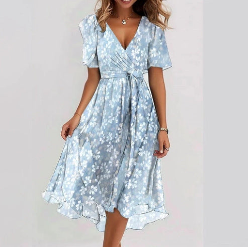 W&W Mode | Damenkleid Mit V-ausschnitt