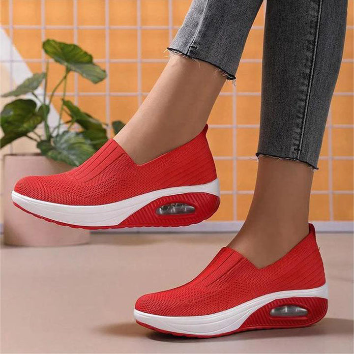 W&W Mode | Atmungsaktive Slip on Sneaker Mit Ergonomischer Sohle Für Damen