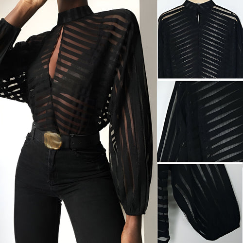 W&W Mode | Verführerische Bluse Aus Transparentem Netz