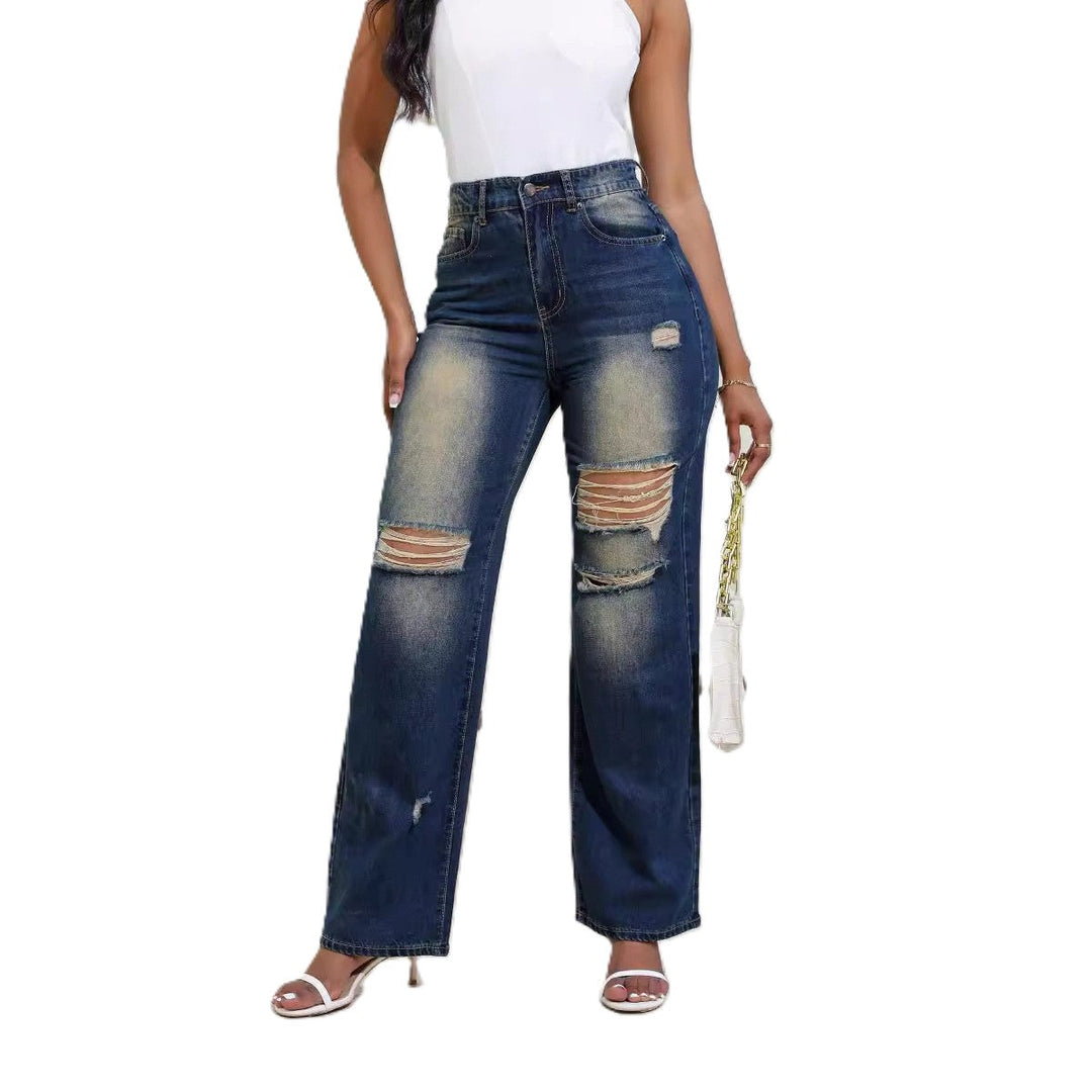 W&W Mode | Weit Geschnittene Jeans Mit Hoher Taille