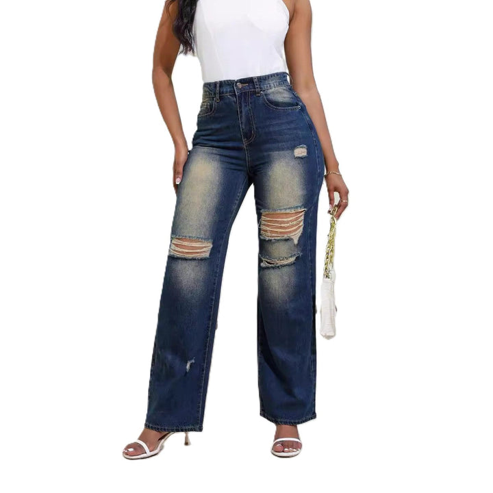 W&W Mode | Weit Geschnittene Jeans Mit Hoher Taille
