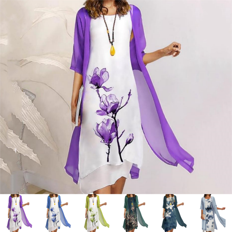 W&W Mode | Stilvolles Anzugskleid Mit Blumenmuster