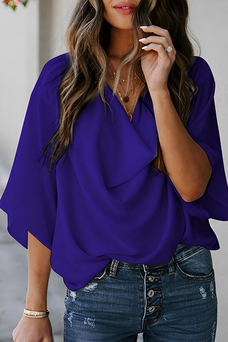 W&W Mode | Damen Sommer Chiffon Bluse
