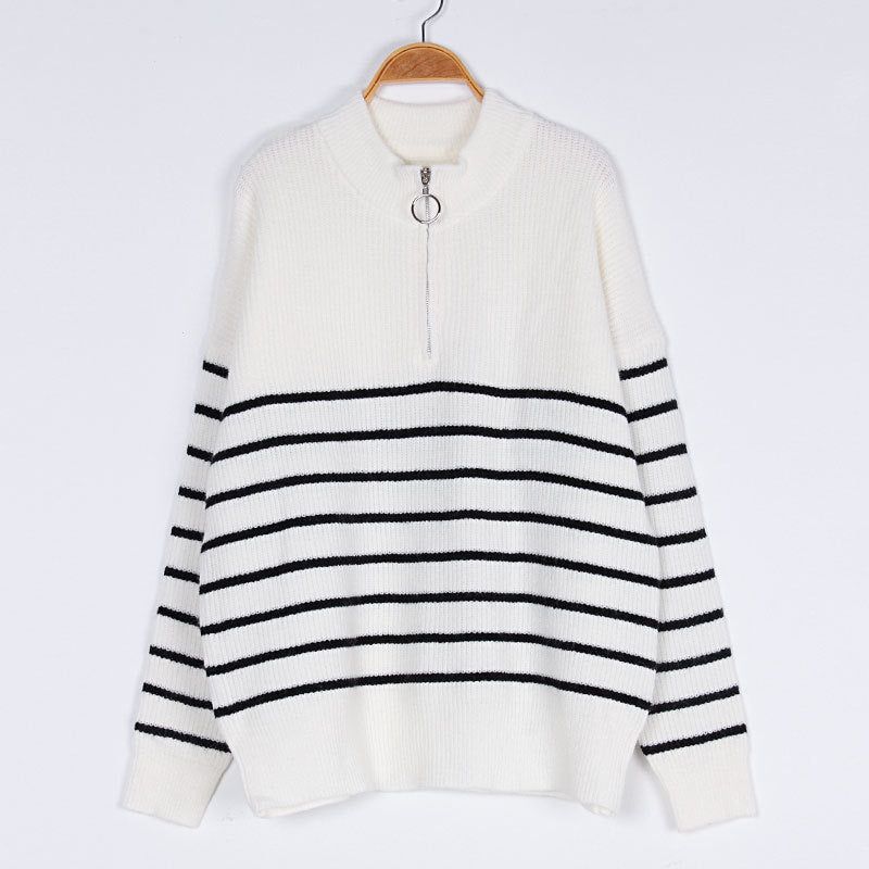 HALB-REISSVERSCHLUSS PULLOVER