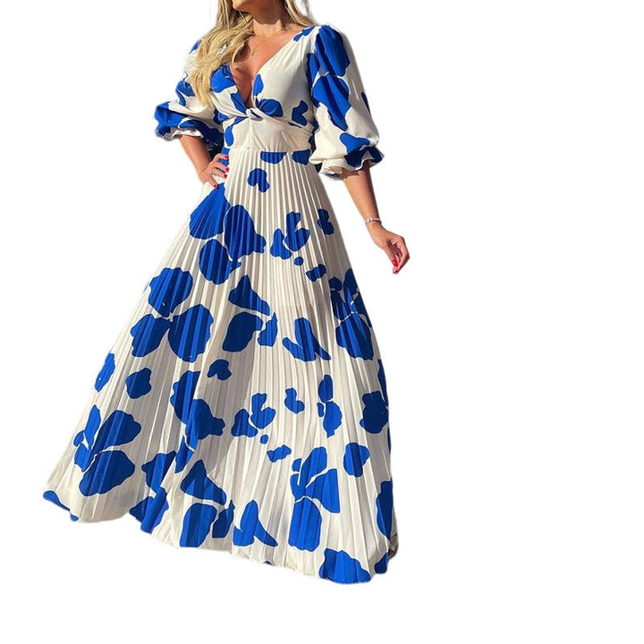 W&W Mode | Elegantes bedrucktes Kleid in modischer Passform
