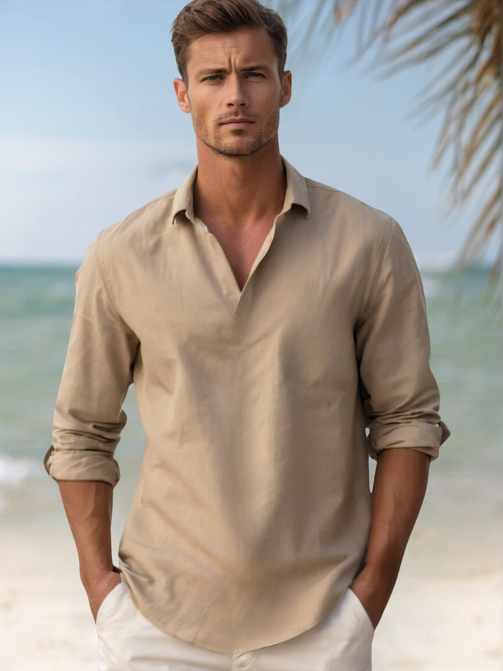 W&W Mode | Luxe Leinenhemd Für Männer