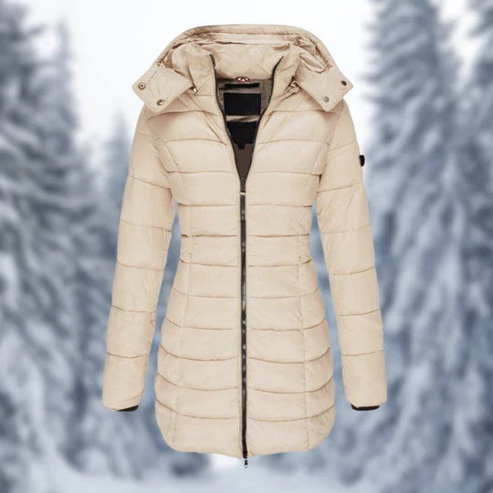 W&W Mode - Damen Wintermantel mit abnehmbarem Kapuze