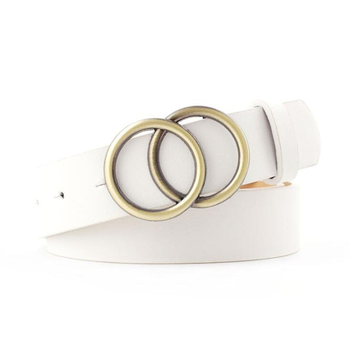 Beltona - Damen-Ledergürtel mit O-Ring-Schnalle - FashionWOLF