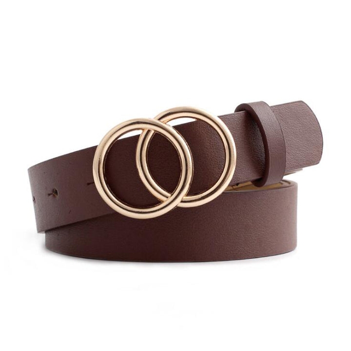 Beltona - Damen-Ledergürtel mit O-Ring-Schnalle - FashionWOLF