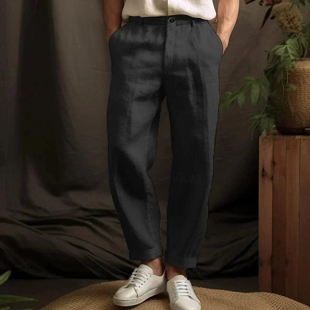 W&W Mode | Lässig Herren Leinenhose Für Den Sommer Leicht, Atmungsaktiv & Bequem