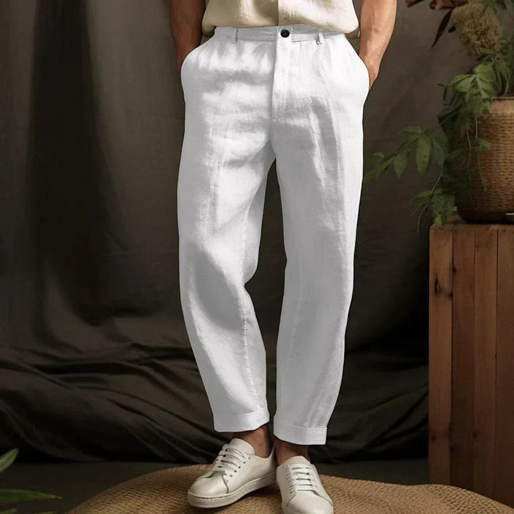 W&W Mode | Lässig Herren Leinenhose Für Den Sommer Leicht, Atmungsaktiv & Bequem