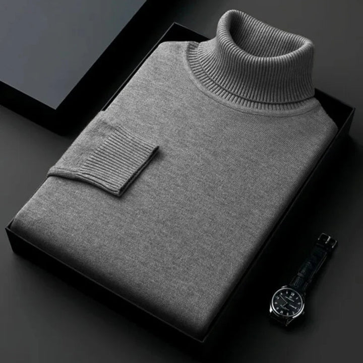 W&W Mode | Kaschmir Baumwoll Mischung Rollkragenpullover Für Männer