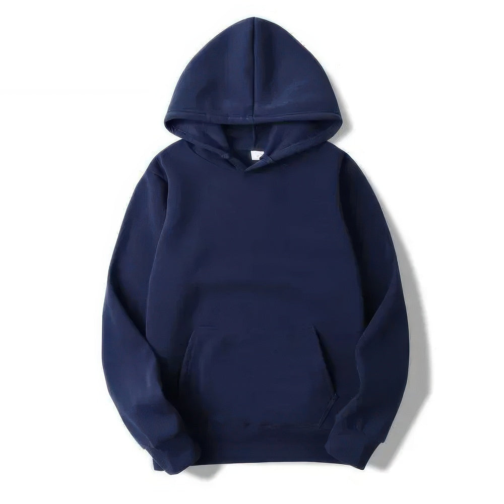 W&W Mode | Herren Blau Kapuzenpulli Übergröße Kapuzenpullover