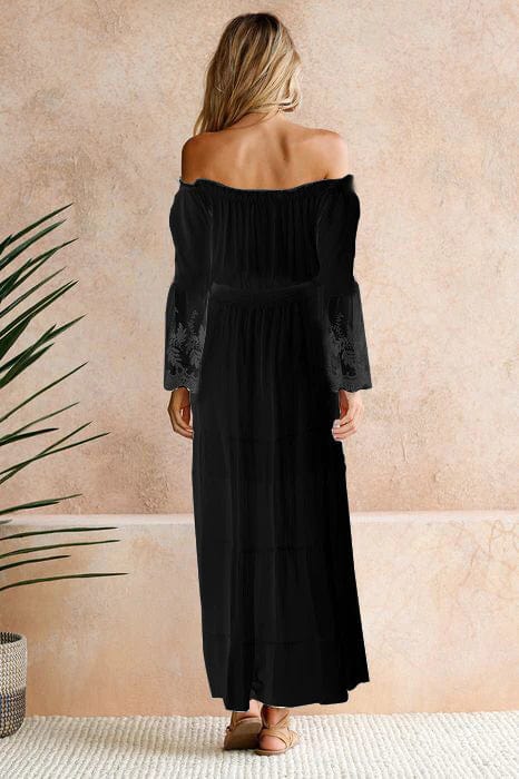 W&W Mode | Bohemian Baumwollspitzen Maxikleid
