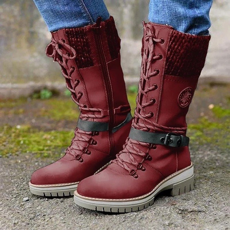 Bootlix - Bequeme Damenstiefel mit rutschfester Sohle - FashionWOLF