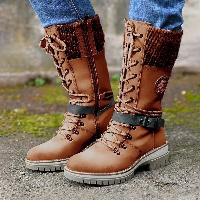 Bootlix - Bequeme Damenstiefel mit rutschfester Sohle - FashionWOLF