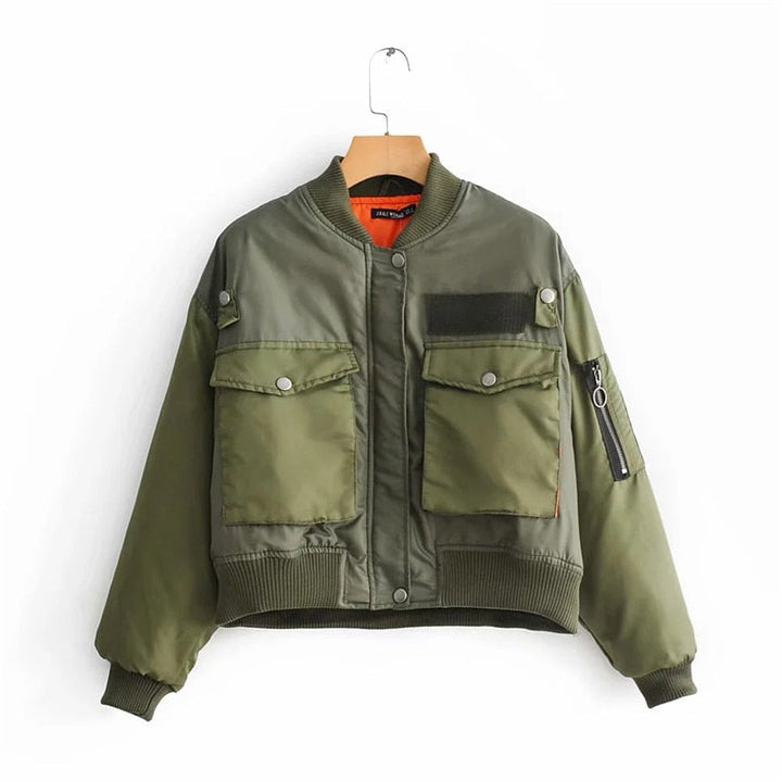 W&W Mode | Jacke - Damen Trendige Bomberjacke