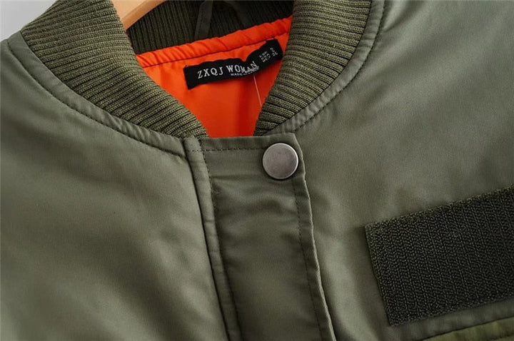 W&W Mode | Jacke - Damen Trendige Bomberjacke