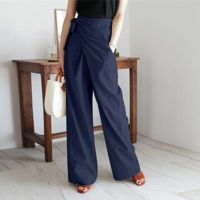 W&W Mode | Trendy Hohe Taillen Wickelhose