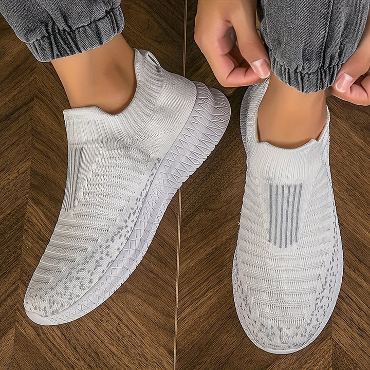 W&W Mode | Atmungsaktive Slip-On-Sneaker mit Strick-Obermaterial